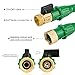 CXRCY Expandable Garden hoses, brand new double latex cores 3 times expanded car wash hoses, 3/4 inch solid brass joints, extra-strength fabrics - Flexible expansion metal hose with 10 Features