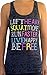 SoRock Women's Live Free Burnout Tank Top Black