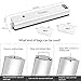 Vacuum Sealer Machine, Ymiko Vacuum Sealer for Food Sous Vide with Automatic Portable Compact Vacuum Sealing System for Vacuum and Seal /Seal, Mufti-function with 20 Bags - Black & White