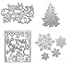 Dies Cuts Christamas Tree Snowflake for Card Making DIY Scrapbooking Photo Album Tree Xmas Words Metal Stencils Decorative Embossing DIY Paper Cards Gift (Set 10) (CDS11)