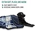 PetAmi Deluxe Dog Blanket for Large Dogs | Sherpa Fleece Pet Throw Blanket for Couch Sofa Bed | Soft Durable Reversible Furniture Protector for Medium Dog Cat Puppy – 60×40 Plaid Navythumb 2