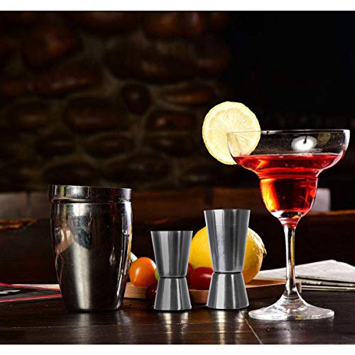 AIEVE 2 Stück Cocktail Messbecher Edelstahl Barmaß Jigger 15/30ml und 25/45ml Werkzeug Zubehör für Cocktails Spirituosen… – Bild 8