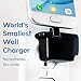 World's Smallest Wall Charger - Chargerito for USB-C Works on iPad Pro 11/12.9 (2018 3rd Gen), Samsung Galaxy S9/S9+/S8/S8+, Google Pixel, HTC 10, Nokia 8, and More