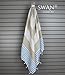 Swan Comfort 100% Cotton Pestemal Turkish Bath Towel, 39
