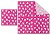 Valentine's Party Bundle, Includes Plates, Napkins, Cups, and Cutlery (Red, Pink, 24 Guests,144 Pieces)