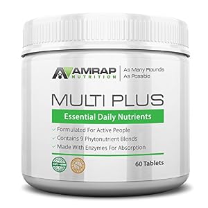 Image of AMRAP Nutrition Multivitamin, Whole Food Multivitamin for Men & Women with Probiotics, Vitamin A, Vitamin C and Enzymes for Absorption
