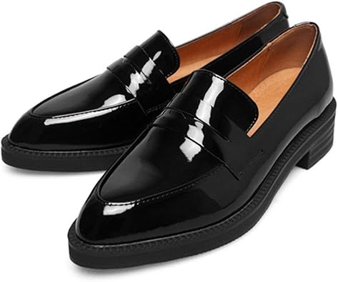 pointed toe penny loafers
