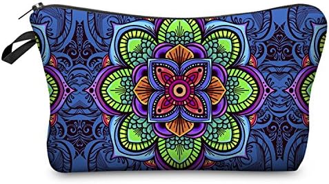 Mandala Pencil Case Floral Plush Bag Pen Cosmetic Travel Make up Pouch Gift for School Kids Boys Girls (3)