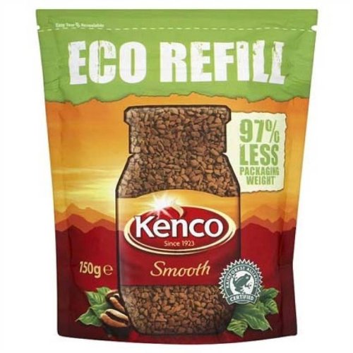 Kenco Smooth Roast Instant Coffee Eco Refill (150g/5.29oz)