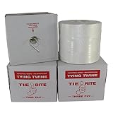 Polypropylene Tying Twine - SGT KNOTS Tie-Rite - 100% High-Grade Polypro Twine - Lightweight Utility Cord - for Crafting Projects, Tie-Down, Commercial Packaging & Bundling (1 ply - 6300 ft, White)