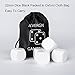 JEVERGN 22mm Large Blank Dice Cubes, Rounded D6 Die Set for DIY Sticker, Teaching, Math - Set of 6