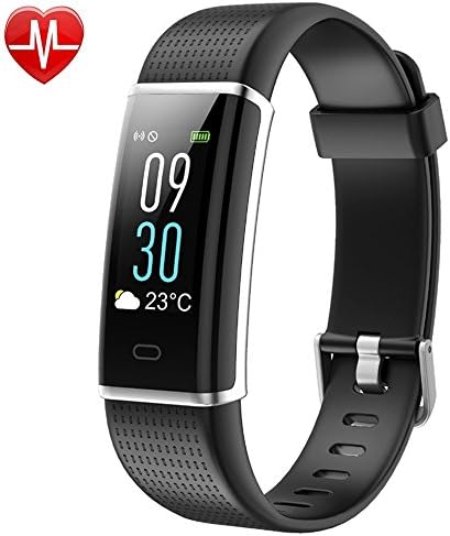 Letuboner Fitness Tracker,Color Screen Activity Tracker with Heart Rate Monitor,IP68 Waterproof Smart Wristband with Pedometer Calorie Counter Watch Sleep Monitor For Men Women Kids (black)