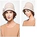 Maitose™ Women's Wool Felt Flowers Church Bowler Hats