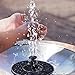 Alvivi Solar for Fountain, Solar Bird Bath Fountain Pump, 1.4W Solar Panel Water Floating Pump Kit, 4 Kinds Spay Heads for Pond, Pool and Garden Decoration