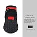 Petacc Dog Boots Water Resistant Dog Shoes and Protect Paws with Soft Nonslip Soles 4 Pcs in Size 8Red