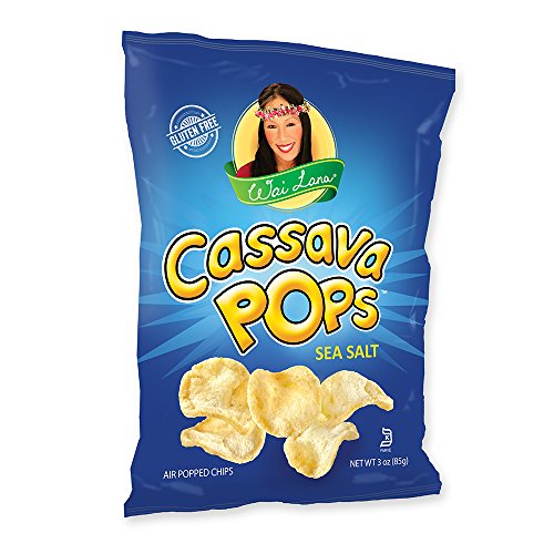 Wai Lana Cassava Pop Chips | Sea Salt, Gluten-Free, Vegan, 3 Ounce (Pack of 12)