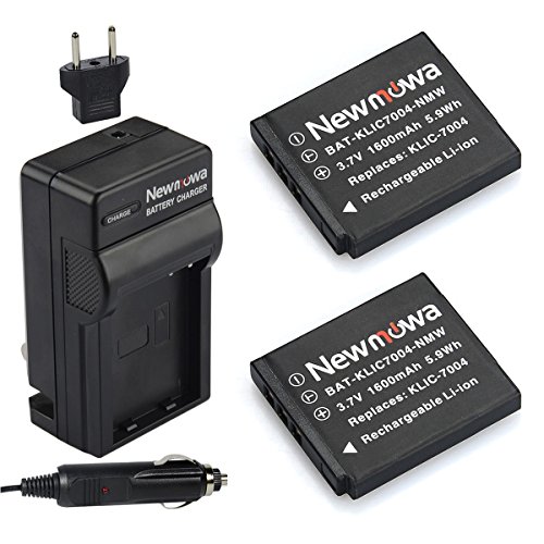 Newmowa KLIC-7004 Battery (2-Pack) and Charger kit for Kodak EasyShare M1033 M1093 M2008 V1073 V1273 V1233 V1253 Zi8 Zx3 Zi12 PlayFull Dual PlaySport PlayTouch Camera as Fuji NP-50 Pentax D-li68 Newmowa KLIC-7004 Battery (2-Pack) and Charger kit for Kodak EasyShare M1033 M1093 M2008 V1073 V1273 V1233 V1253 Zi8 Zx3 Zi12 PlayFull Dual PlaySport PlayTouch Camera as Fuji NP-50 Pentax D-li68
