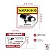 Video Surveillance Camera Sticker Sign - 10 Pack Decal - Home Business Alarm System Stickers - (4)5½