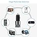 Car Charger- iPhone Car Charging Accessories- 3.1A Dual USB Charger (Black) by Power Up (TM)