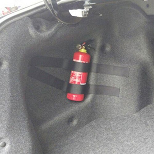 Amapower 5PCS Safety Nylon Black Magic Buckle Bandage Tape Fire Extinguisher Holder Car Trunk Bag - Thumbnail 5