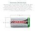 Box: Smart Charger + 6 pcs RCR123A 3.0V (3.2V NOM) 400mAh LiFePO4 Rechargeable Batteries (Not for Arlo Camera)