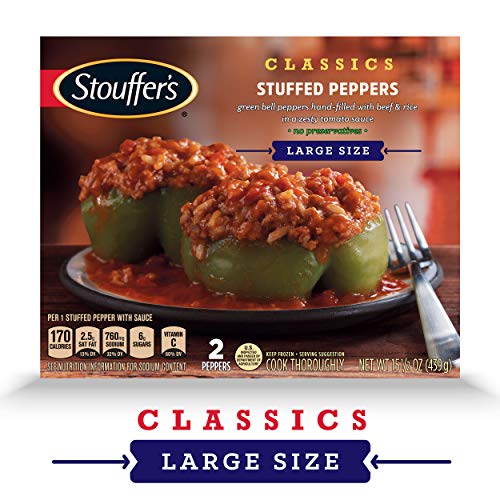 STOUFFER'S CLASSICS Stuffed Peppers, Large Size Frozen Meal - Thumbnail 7