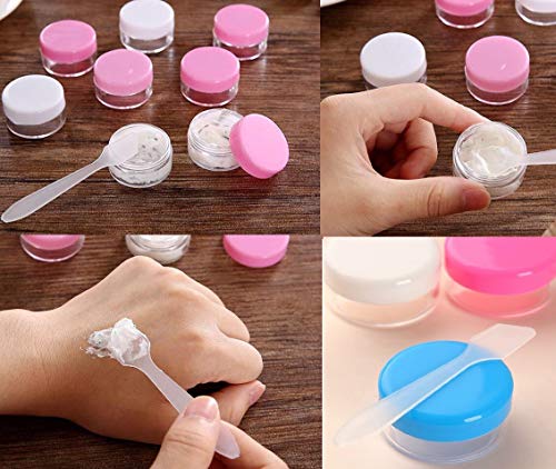 image for Bekith 500 Pack Makeup Frosted Tip Spatula Cosmetic Mask Spatula for M