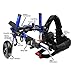 Walkin' Wheels Small Dog Wheelchair, Lightweight Dog Wheelchair for Back Legs, 11-14 lbs, for 3-6 inches Leg Height - Blue