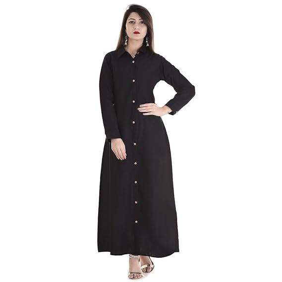 Black long sleeve kurti Clearance