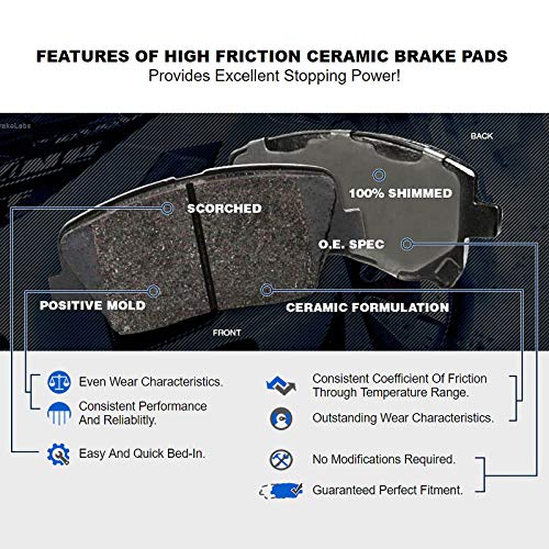 10pc Front Rear Drilled Brake Rotors and Brake Pads for 2013 - 2017 Honda Accord 10pc Front Rear Drilled Brake Rotors and Brake Pads for 2013 - 2017 Honda Accord