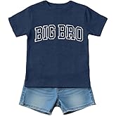 Qskall Big Brother T Shirt for Boys Brother Announcement Shirts Big Bro Tee Tops
