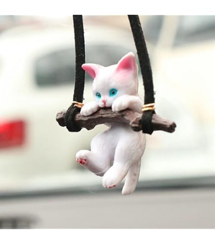 Flower Car Rear View Mirror Pendant, Butterfly Car Hanging Ornament, Cross Car Interior Decor Accessories, Car Charm Christian Gift For Women Girl