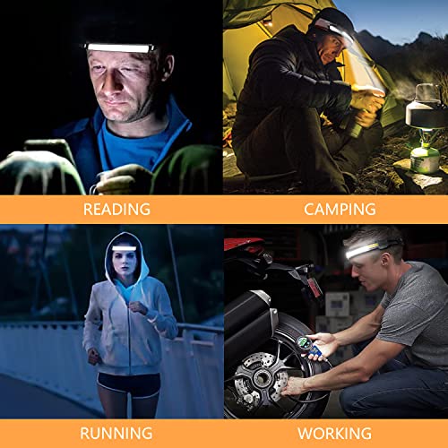 LED Rechargeable Head Lamp Camping Headlamps Motion Sensor Headlamp
