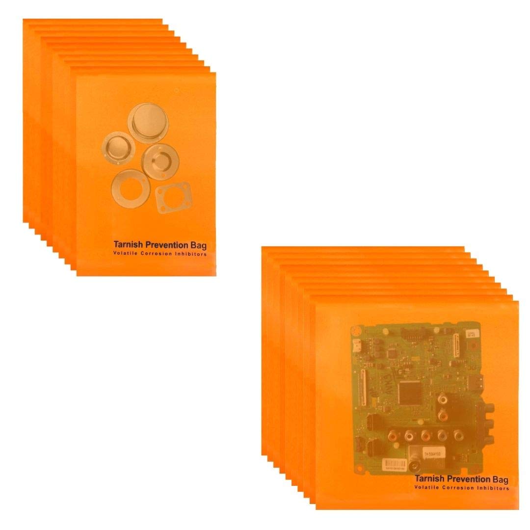 A-ONE Corrosion Prevention Packaging Bags with Vapor Corrosion Inhibitor, VCI Bags for Metal Protection, 4" X 6" (10 PCS), 6" X 6" (10 PCS)