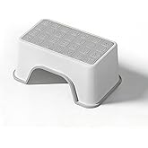 ZLMHYYM 5'' Height Small Step Stool, 11.8" L x 7.5" W Toddler Step Stool | One Step Stools for Kids, Small Child Foot Stool for Bed, Bathroom, Toilet, Potty Training - Gray 11.8" L x 7.5" W x 5&lsquo;&rsquo;H
