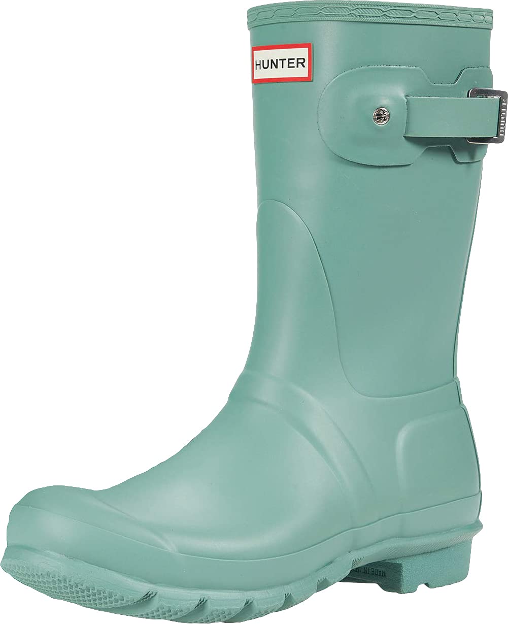 Hunter Women's original short wellington boots Iris W23758, Sage Skipper, 6 US Image