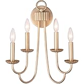Kalco 511721MG Kiera Wall Sconce, 4-Light 240 Total Watts, Modern Gold