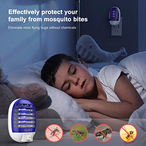 GLOUE Zapper Electric, Bug Zapper Electronic Insect Killer Flies Pests