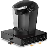 SICHEER K Cup Coffee Pod Storage Drawer with Sliding Tray, Holds 36 Pods | K Cup Holder Sliding Tray Pull out Coffee Pod Organizer Rolling Stand Countertop Maker Stand Rack Pods for Keurig Accessories