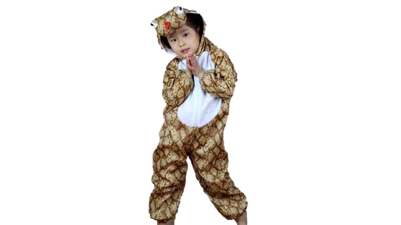 Matissa Kids Animal costumes Boys Girls Pijamas Fancy Dress outfit Cosplay Children (Snake, L (For kids 105-120 cm tall))