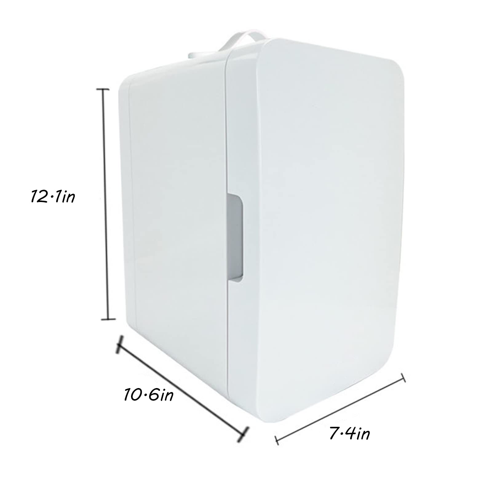 ROCILA Mini Refrigerator, Compact Portable 6L Hot & Cold Dual Control, Pink