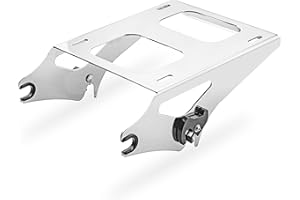 Mofun Tour Pack Mounting Rack Detachable Trunk Mount Compatible with Harley Touring Road King Electra Road Street Glide 2014-2025 Chrome