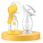 Medela Harmony Manual Breast Pump & Silicone Milk Collector Set, On-the-Go | Saves Every Drop, Lightweight, Soft Comfort, 2-P