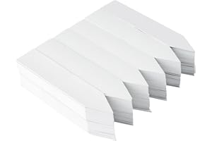 Crafjie 360 Pcs 4 inch White Waterproof Plastic Plant Nursery Garden Labels Pot Marker Garden Stake Tags, Plant Labels for Seedling Garden Markers Tags, Vegetable Gardening Tags