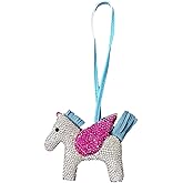 Leather Tassel Pony Keychain Rhinestone Bag Charm Horse Purse Charms for Handbags fashion bag accessories for women