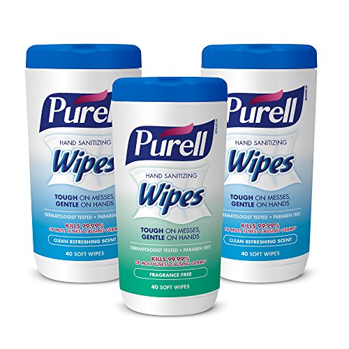 PURELL Hand Sanitizing Wipes Variety Pack, Clean Refreshing Scent and
