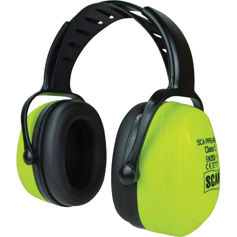 Scan SCAPPEEARDP Hi-Vis Class 5 Ear Defender (SNR33)