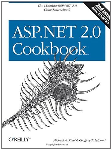 Asp Net 2 0 Cookbook 125 Solutions In C And Visual Basic For Web Developers Cookbooks O Reilly Kittel Michael A Leblond Geoffrey T 9780596100643 Amazon Com Books