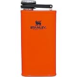 Stanley x Mossy Oak® Classic Flask 8oz with Never-Lose Cap, Wide Mouth Stainless Steel Hip Flask for Easy Filling & Pouring,
