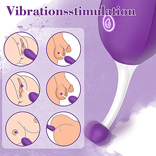 Zungenlecken Vibratoren für sie Klitoris und G-Punkt, 2 in 1 Vibrator leise und stark, 2 Motoren Aufliegevibratoren mit 10 Vibrationsmodi, Klitoris Stimulator, Sexspielzeug für Frauen und Paare